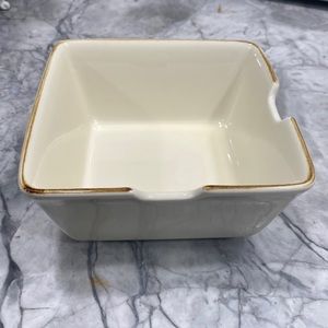 Pottery barn Asian square noodle bowl putty color